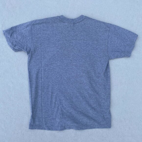 Vintage Y2K 2000s Little Big Dogs Grey Cheerleader Graphic Tee Shirt Small 16/18 - Picture 8 of 8